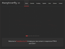 Tablet Screenshot of fuzzysecurity.com